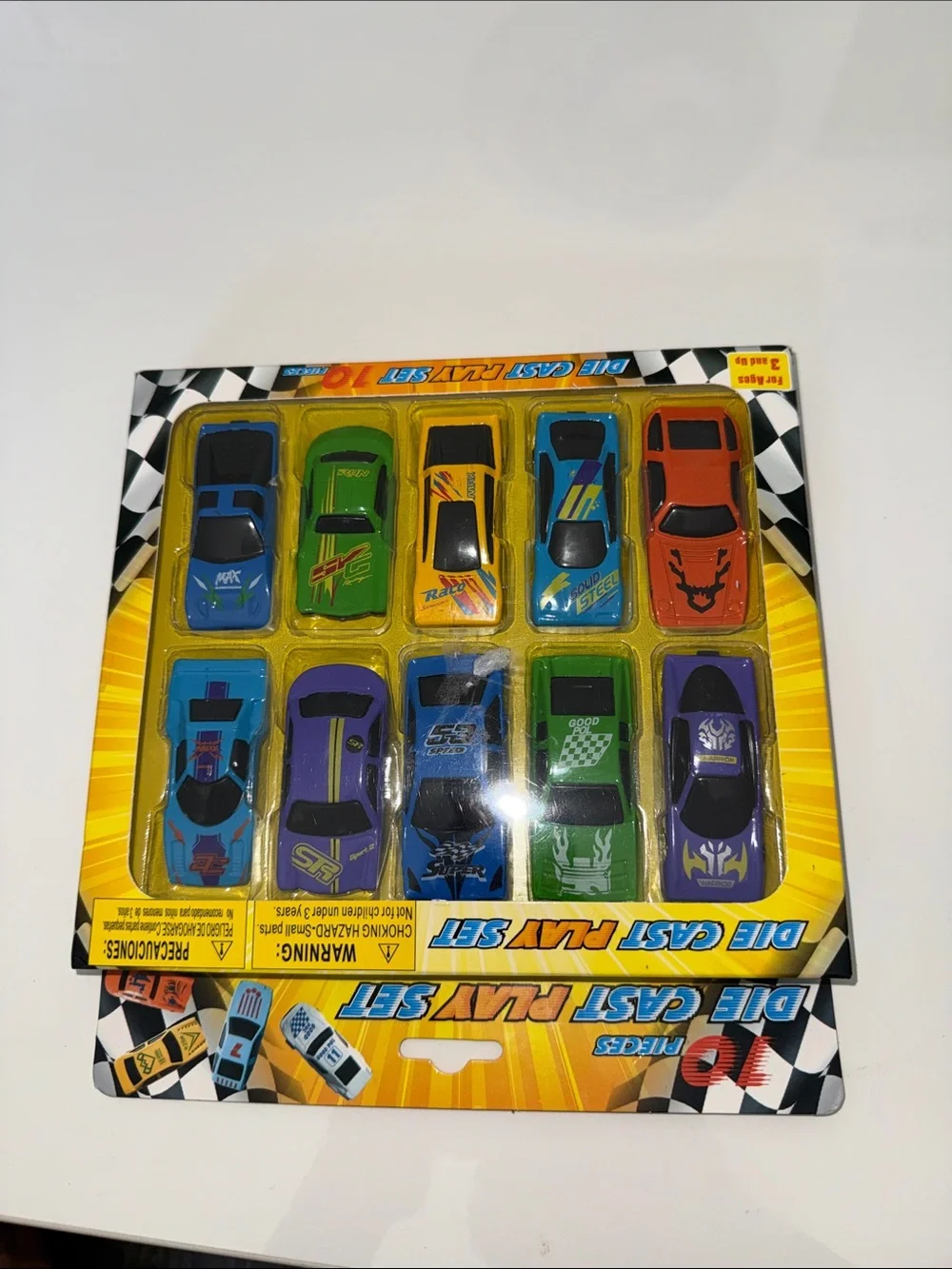 Assorted Die-Cast Toy Car 12-Pack - Multicolor
